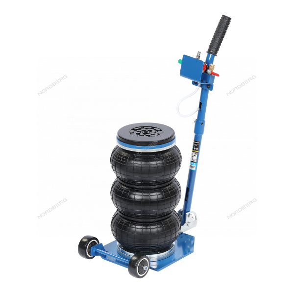 Домкрат подкатной, пневматический, 3 т N023