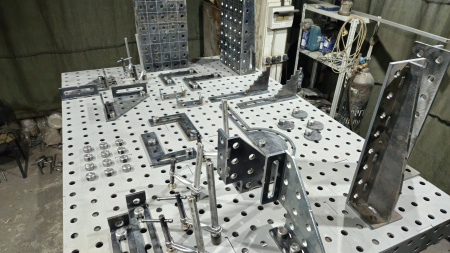 Сварочный 3D стол 2000х1000х100 10 мм (шаг 50х50)