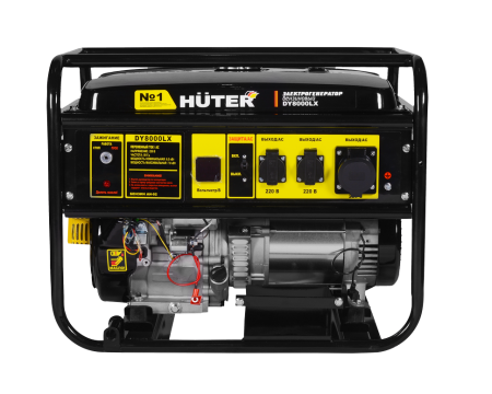 Портативный бензогенератор Huter DY8000LX
